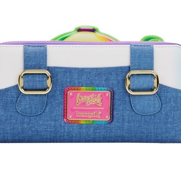 Sale! Loungefly Lisa Frank Panda Painter mini Backpack and wallet set new - Picture 9 of 10